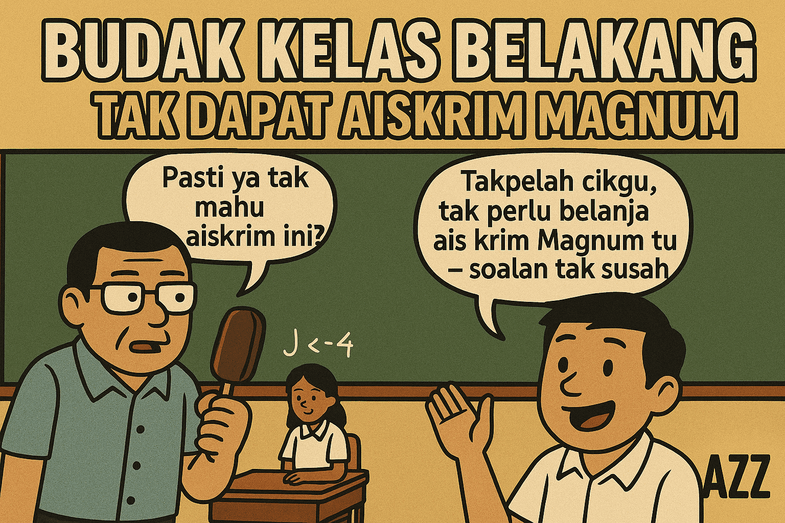 Saya, Cikgu Kor dan Aiskrim Magnum